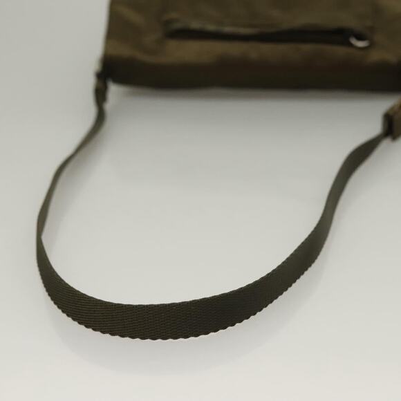 PRADA Shoulder Bag Satin Green Silver - Picture 7 of 12